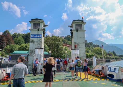 Bellagio Ferry Arrivals, Lake Como, Italy