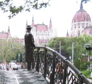 Imre_Nagy,_Budapest,_facing_Parliament, Hungary