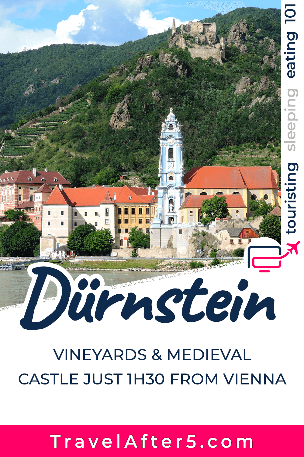 Pinterest Pin to Dürnstein Day-Trip, by Travel After 5