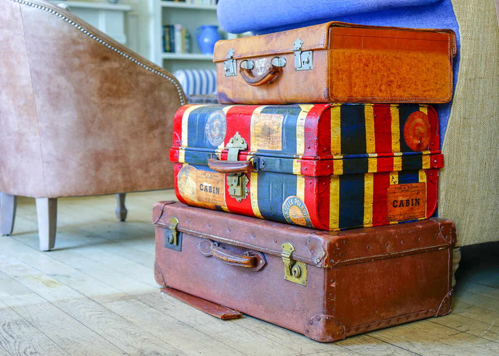 pile of suitcases