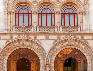 Train Station, Rossio, Lisbon, Portugal