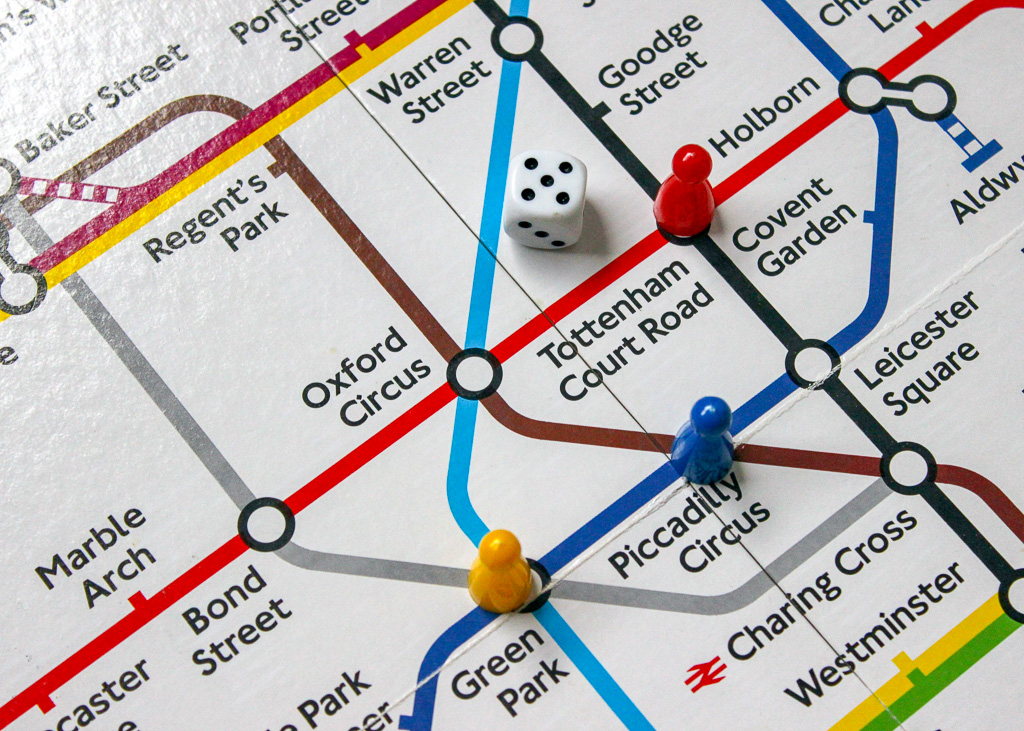 Partial London Tube Map, by philm1310 on Pixabay