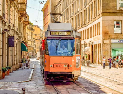 Tram, Duomo, Milan, Italy
