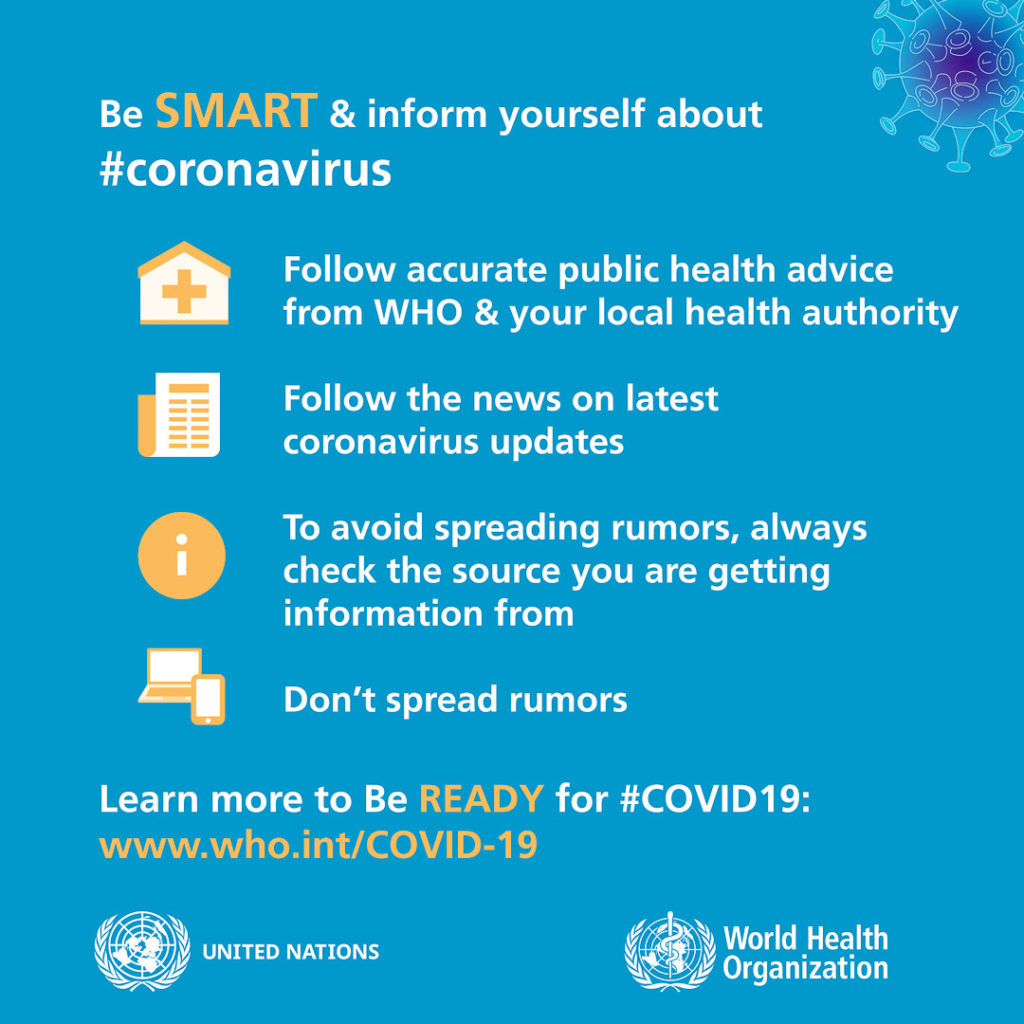 who advice against covid19