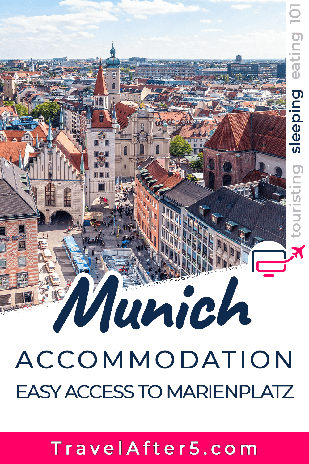 Pinterest Pin to Sleeping in Munich, by Travel After 5