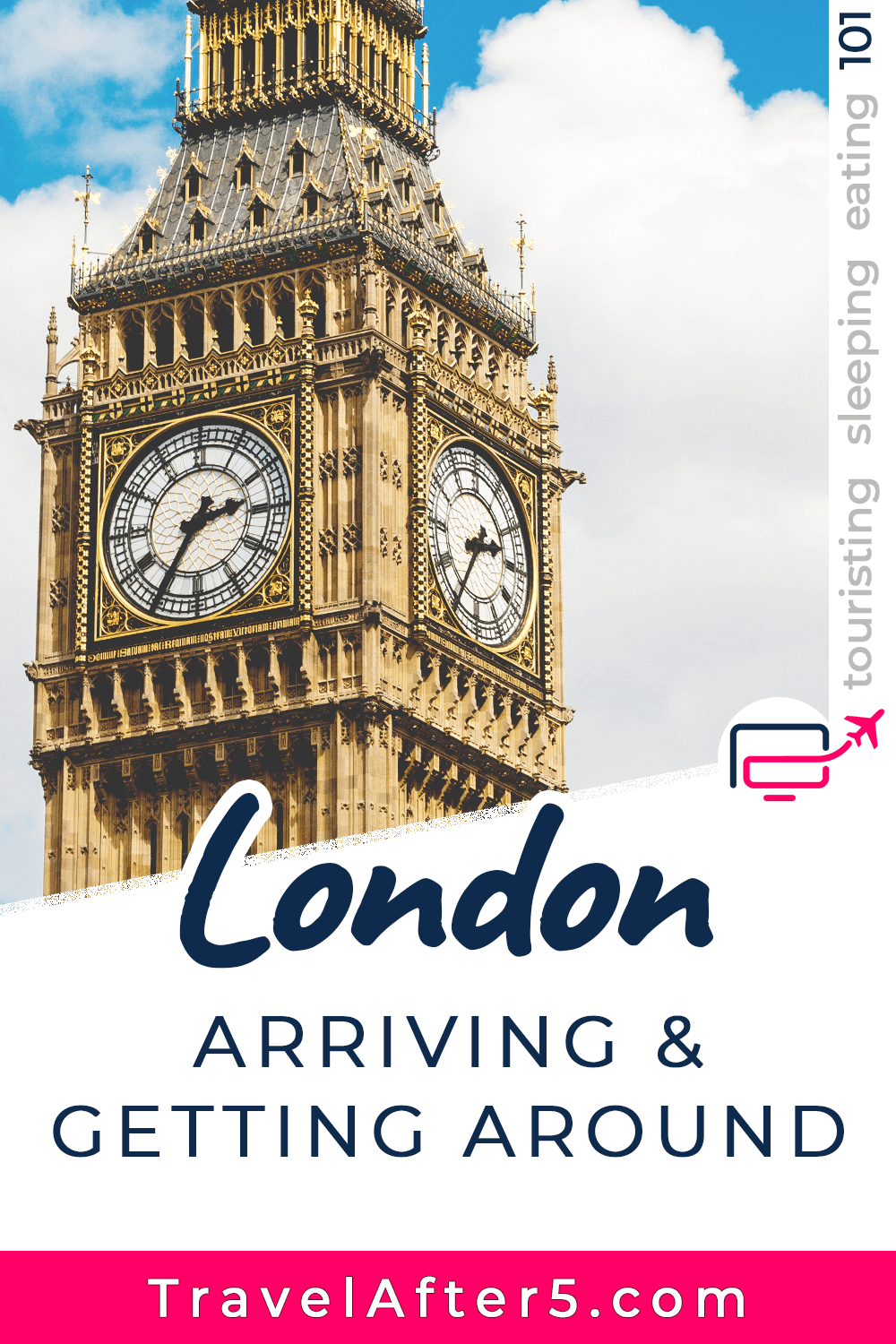 Pinterest Pin to Madrid 101, Arriving & Getting Around, by Travel After 5